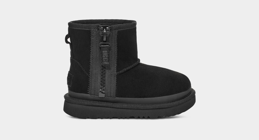 

Классические ботинки Classic Mini Zipper Tape Logo UGG, черный