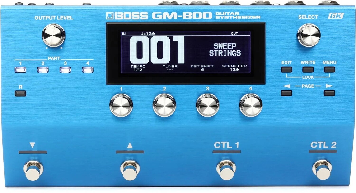 

Новая педаль гитарного синтезатора Boss GM-800