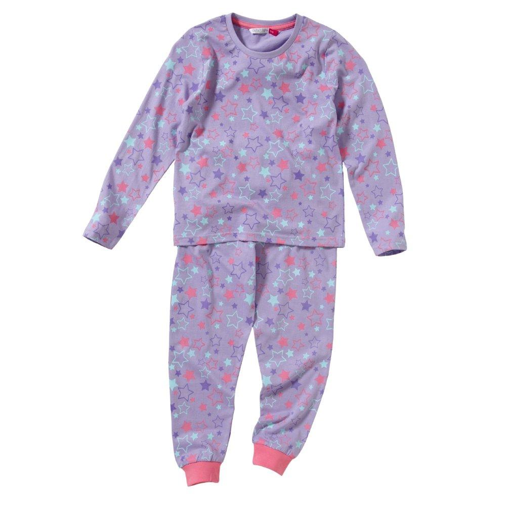 Пижамный комплект со звездами для девочек Cozy n Dozy, фиолетовый
