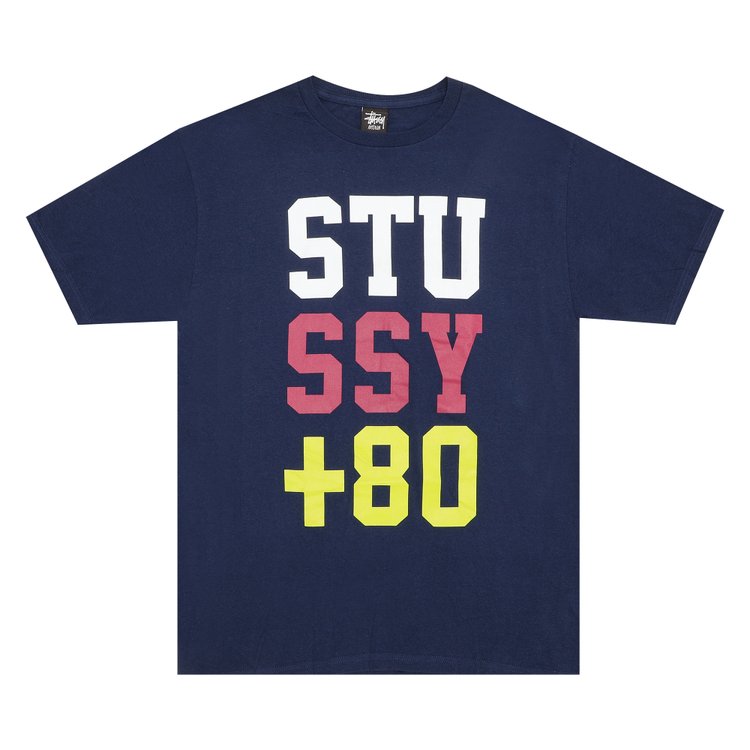 Футболка Stussy +80 'Navy', синий