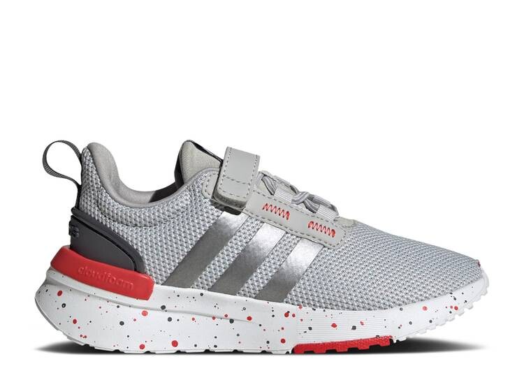 

Кроссовки Adidas RACER TR21 LITTLE KID 'GREY RED SPECKLED', серый