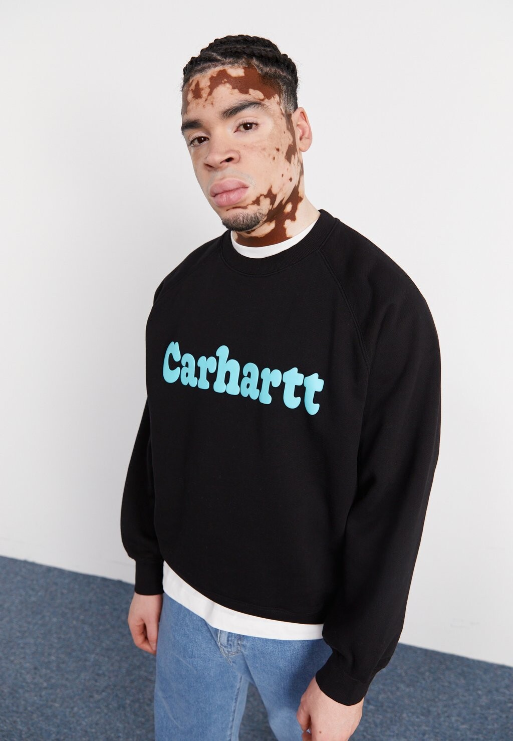 

Толстовка BUBBLES Carhartt WIP, цвет black/turquoise