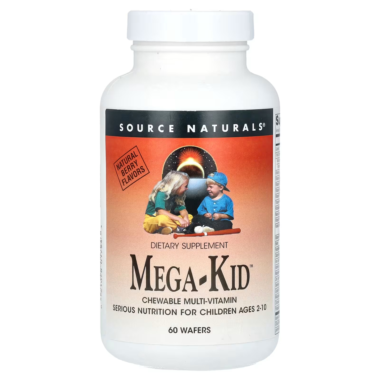 Мультивитаминный комплекс Source Naturals Mega-Kid для детей, 60 штук