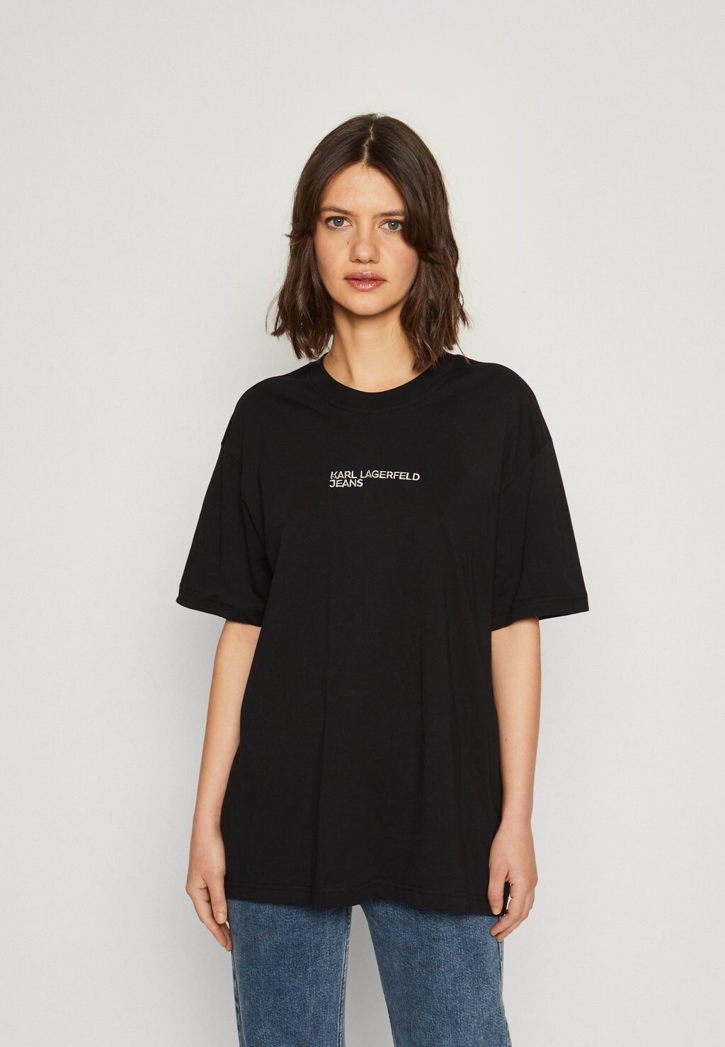 

Футболка с принтом Karl Lagerfeld Jeans ФУТБОЛКА RELAXED GOTHIC, цвет black