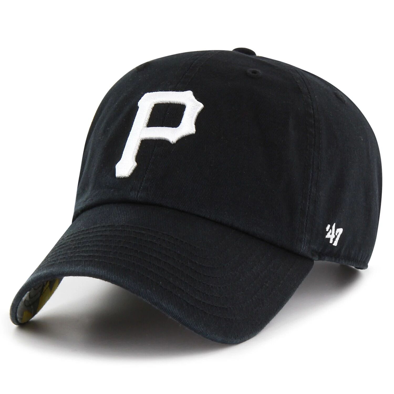 

Мужская регулируемая шляпа '47 Black Pittsburgh Pirates Dark Tropic Clean Up