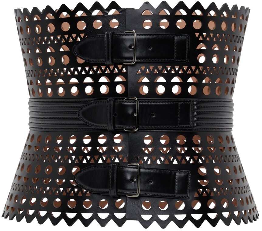 

Черный ремень Le Corset 1992 года Alaïa