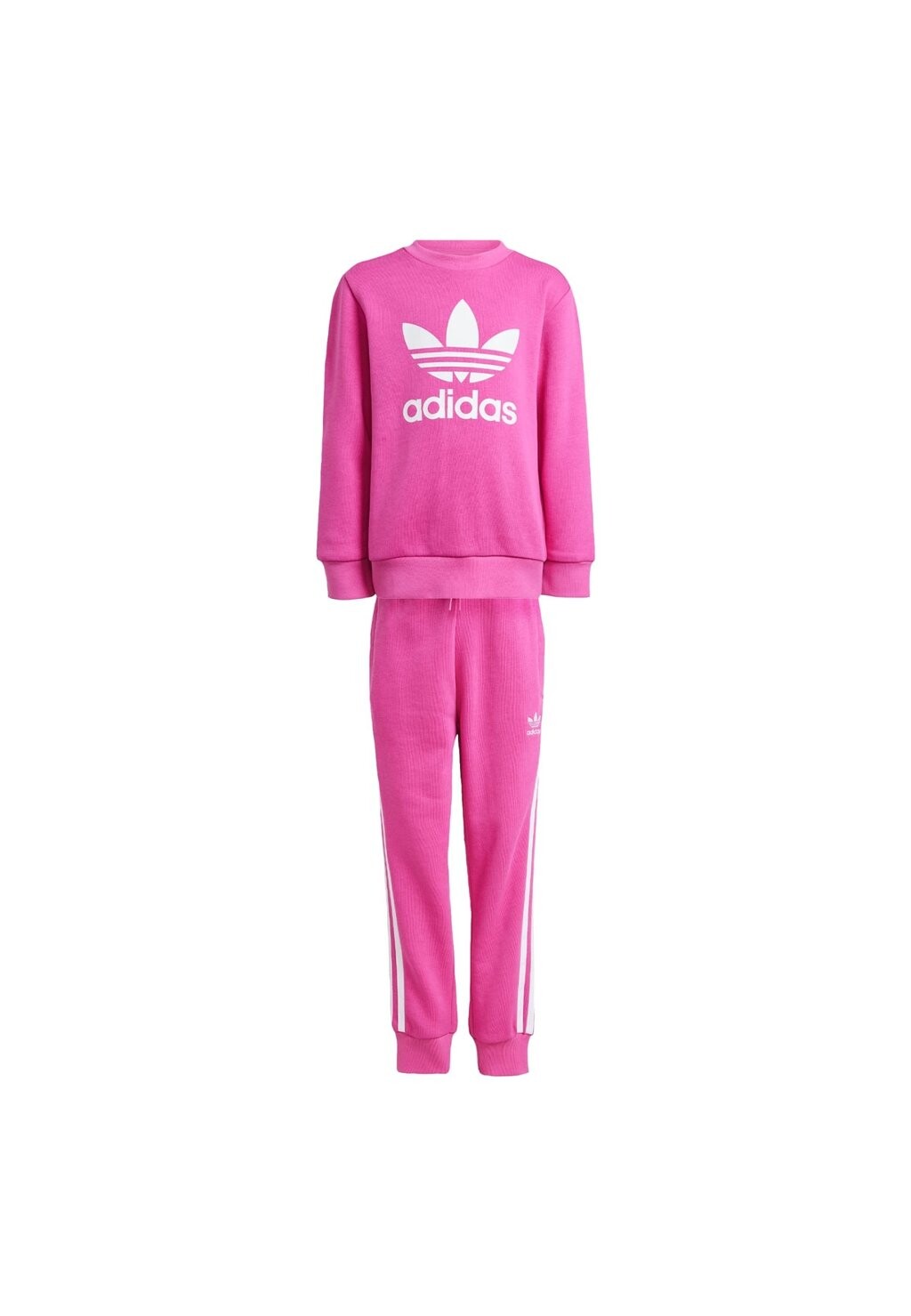 

Спортивный костюм Trefoil Crew Kids Unisex Set adidas Originals, полупрозрачная фуксия