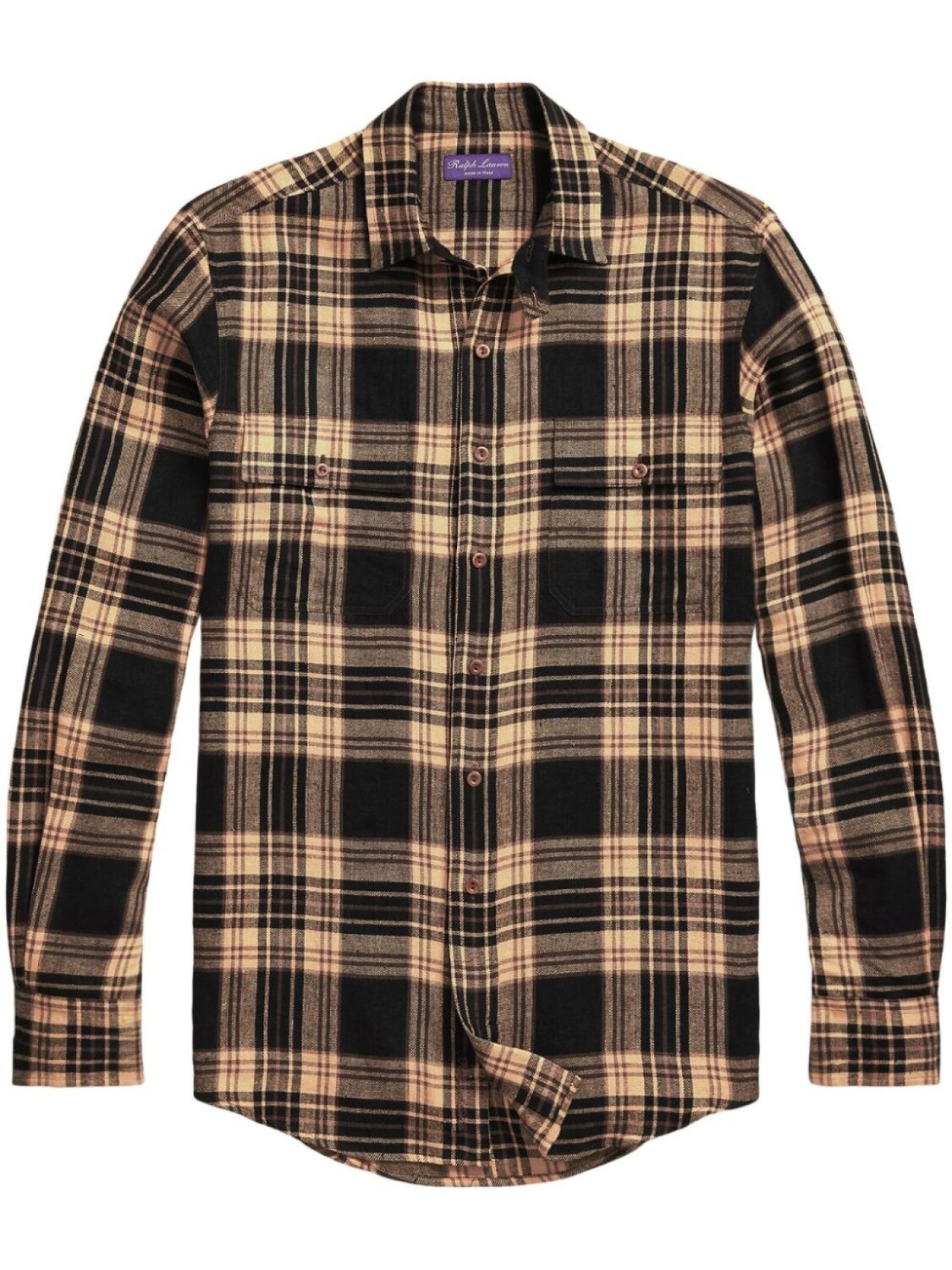 

Ralph Lauren Purple Label рубашка с карманами, нейтральный цвет