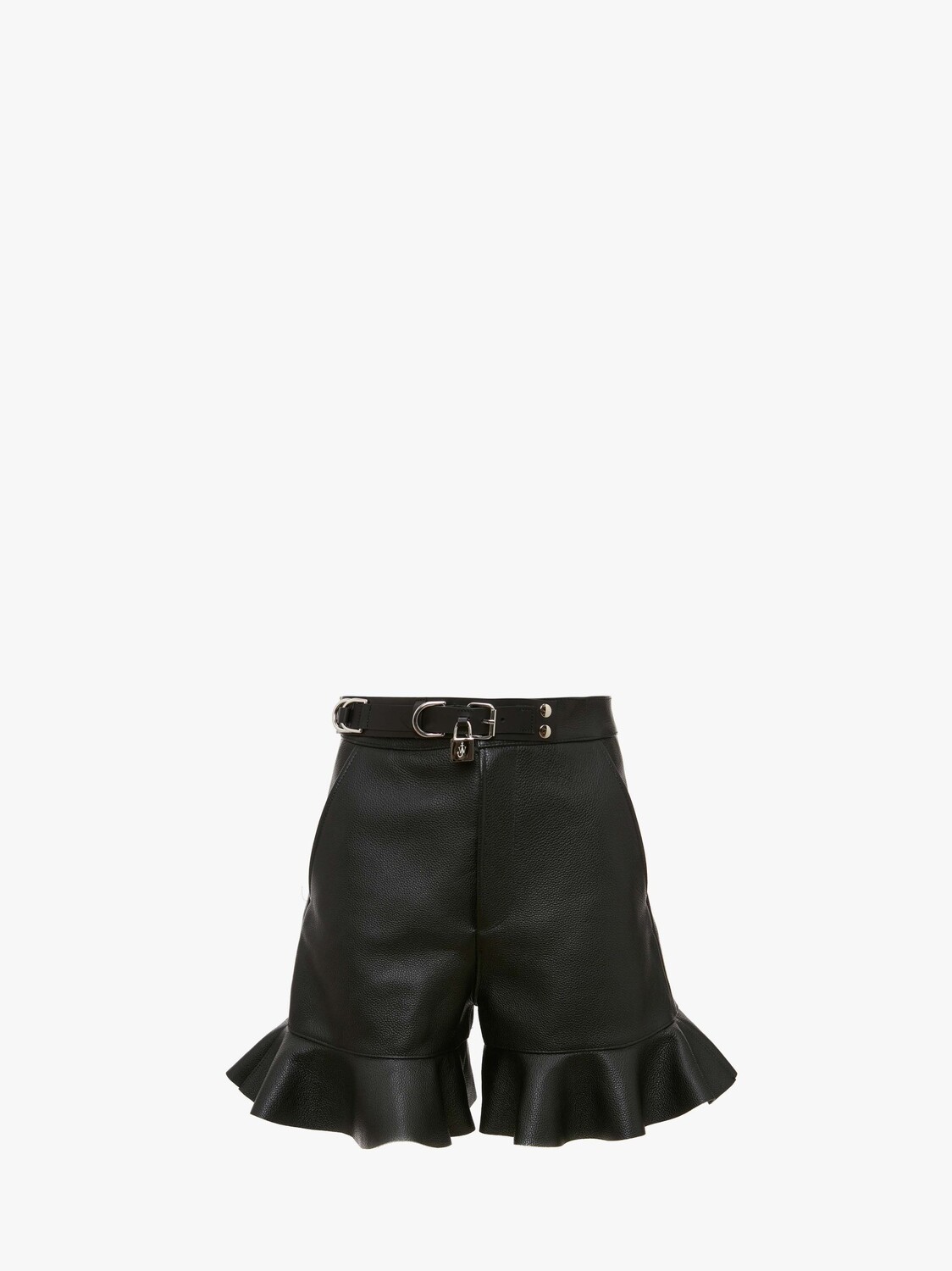 

Кожаные шорты JW Anderson, черный