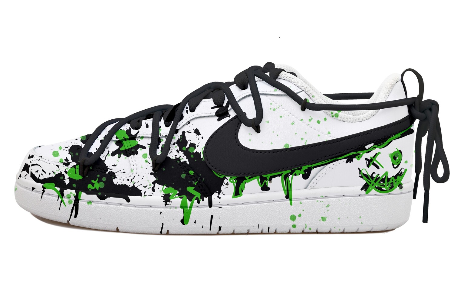 

Обувь для скейтбординга Court Kids Начальная школа Nike, черный/зеленый