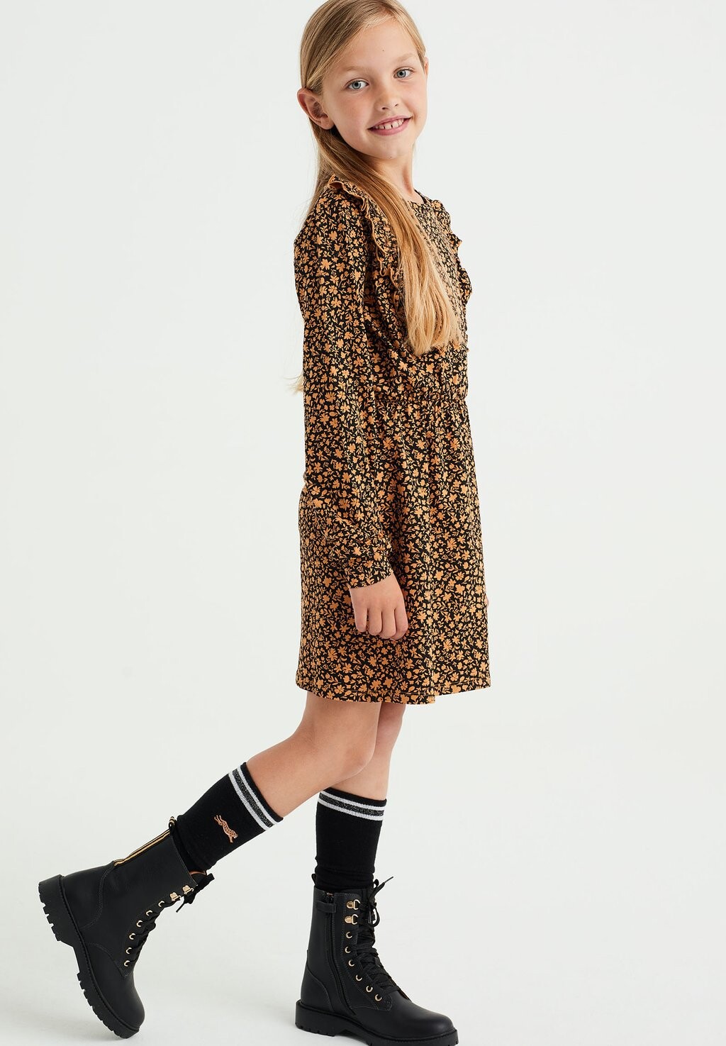 

Летнее платье WE Fashion, оранжевое, Оранжевый