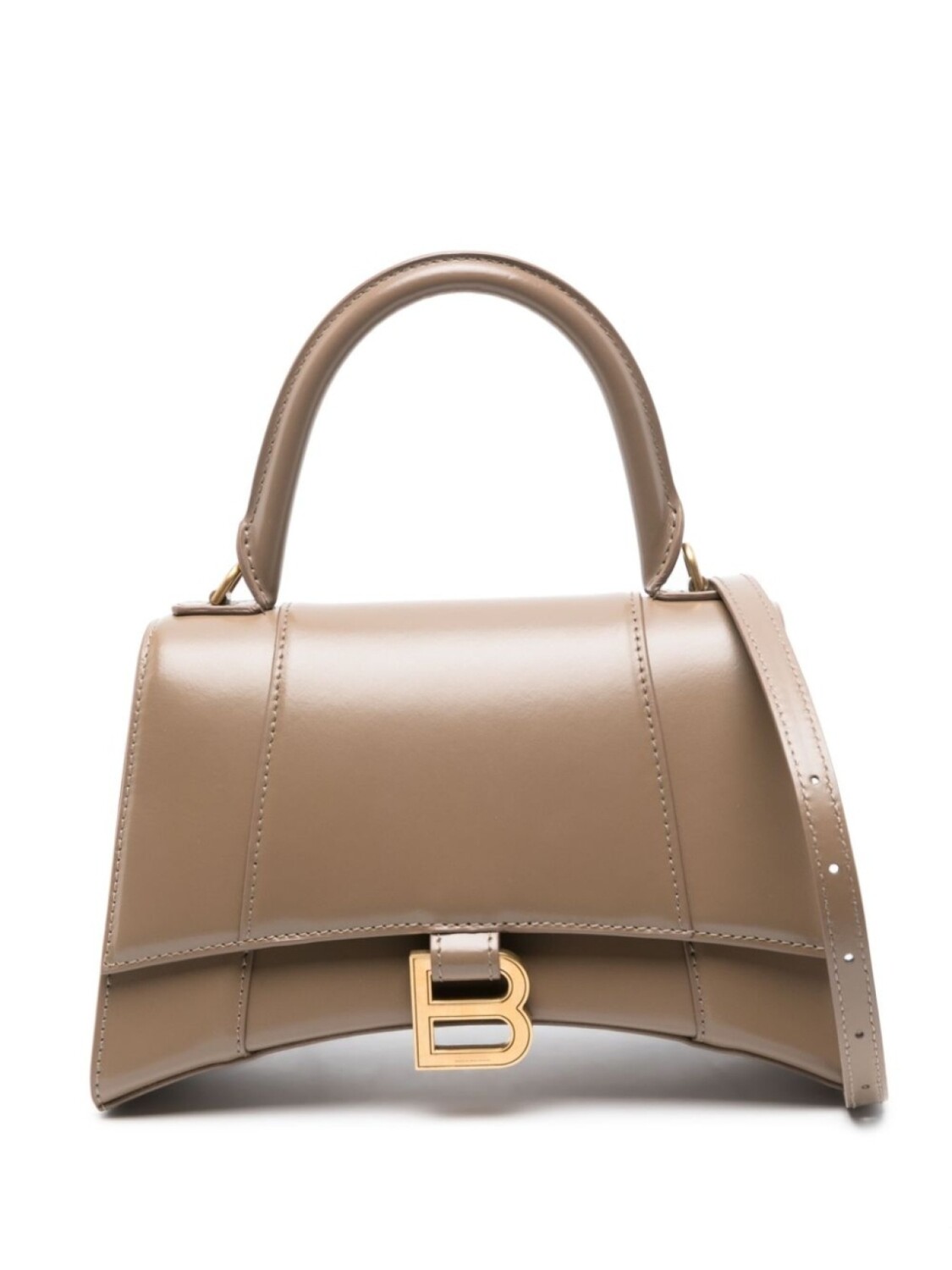 

Маленькая сумка-тоут Hourglass Balenciaga, коричневый