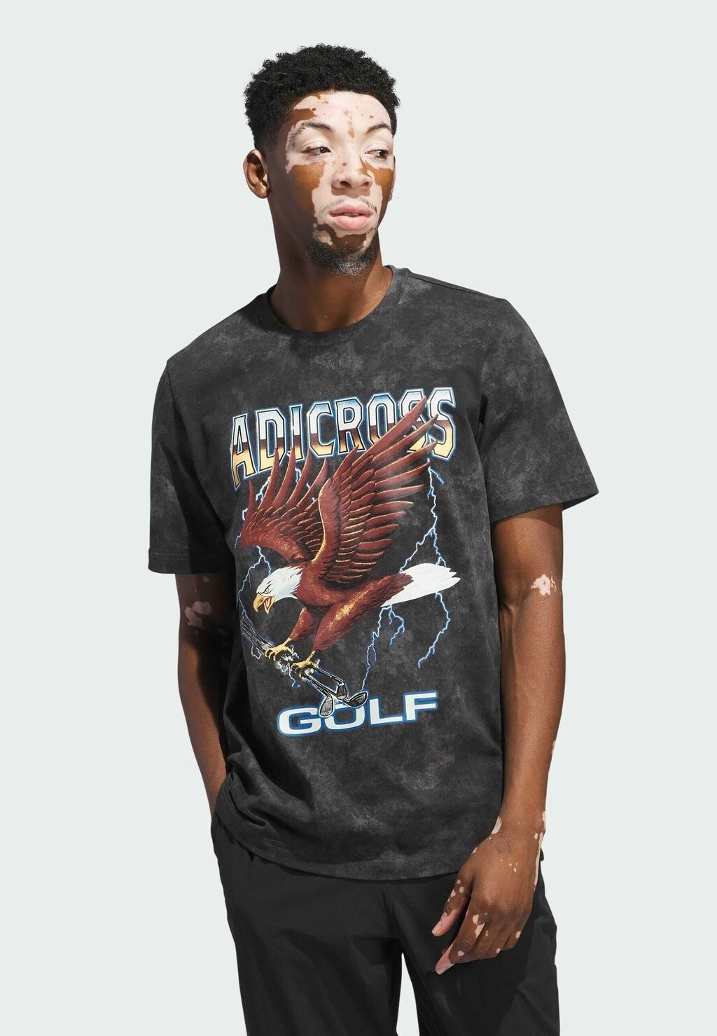 

Футболка с принтом Adicross Eagle Graphic Adidas, цвет grey six