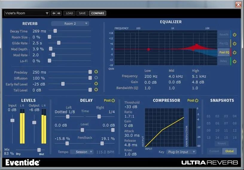 

Плагин реверберации Eventide UltraReverb — академическая версия
