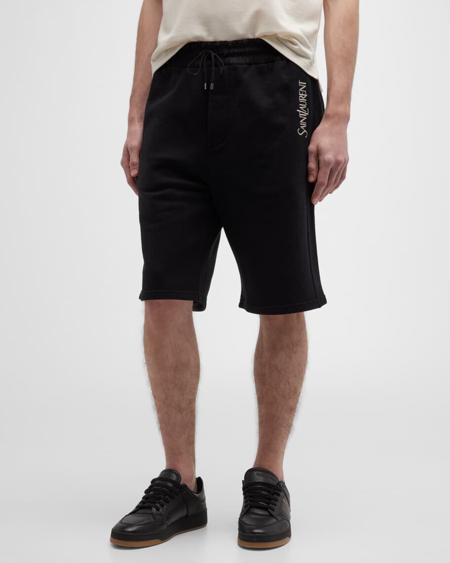 

Мужские спортивные шорты с логотипом Saint Laurent