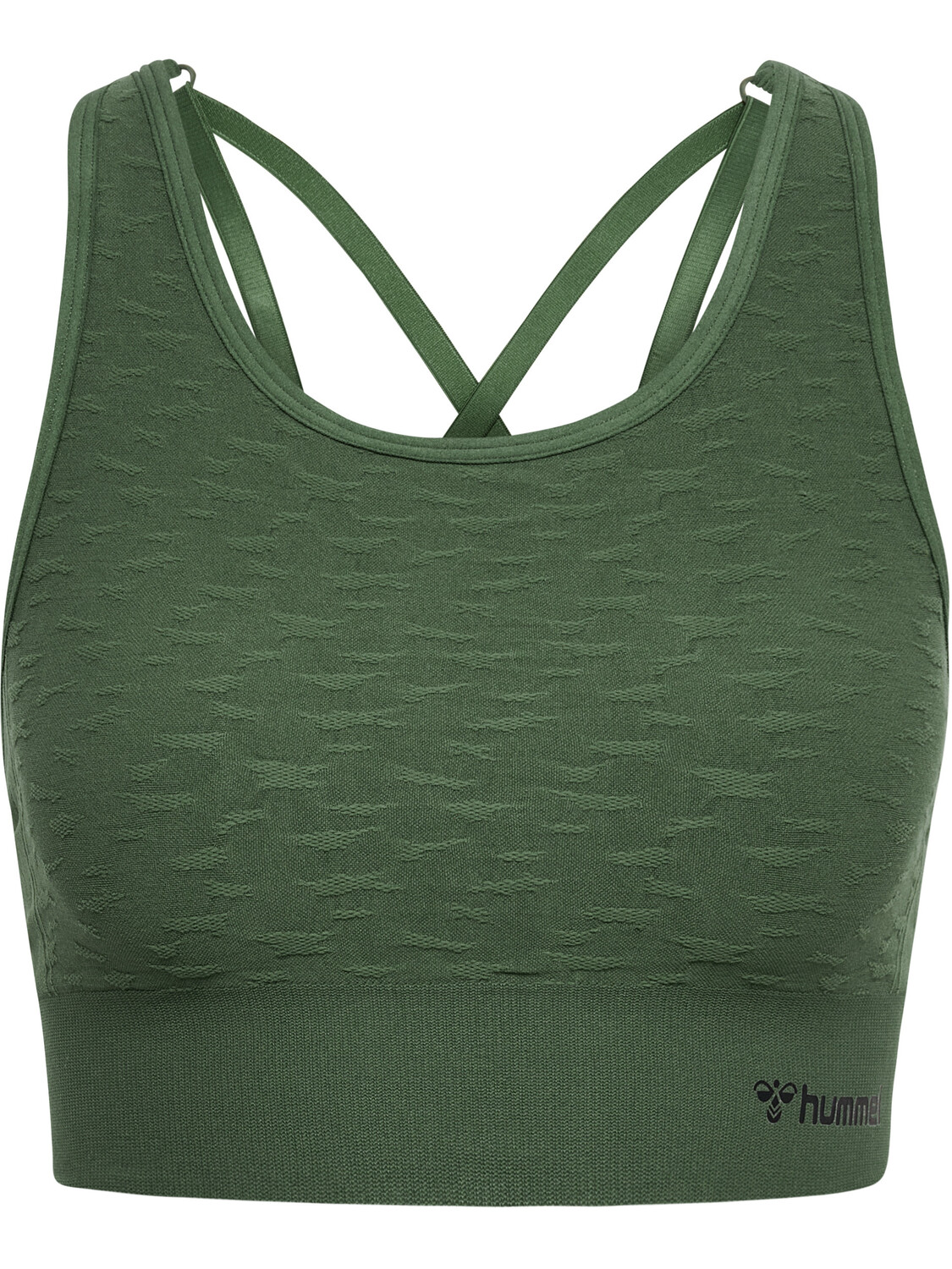 

Топ Hummel Sportoberteil Hmlmt Focus Seamless Sports, цвет CLIMBING IVY