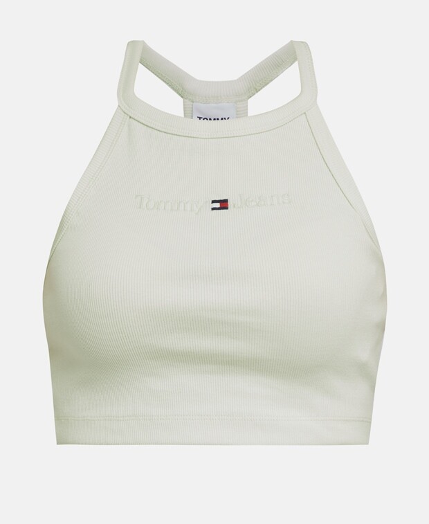 

Укороченный топ Tommy Hilfiger, миндальный