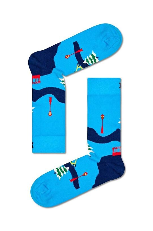 

Санта по дороге на работу Happy Socks, синий