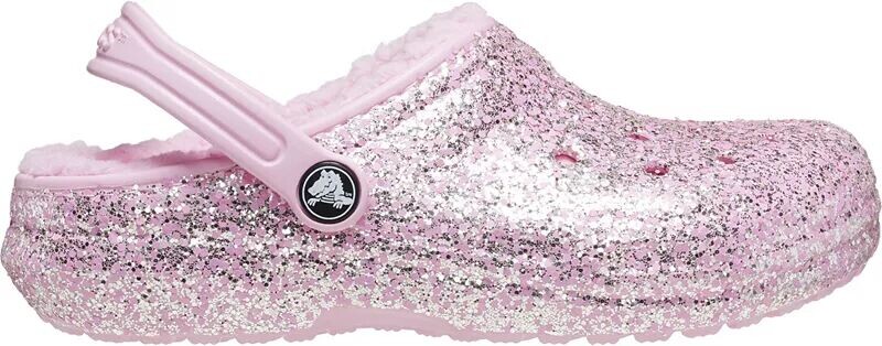 

Классические блестящие сабо Crocs для малышей на подкладке