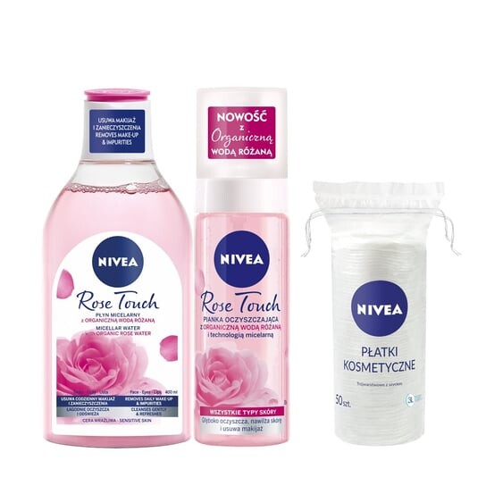 

Набор уходовой косметики, 3 шт. Nivea, Rose Touch