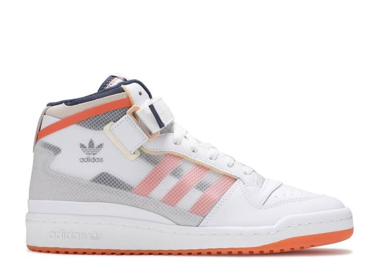 

Кроссовки Adidas FORUM MID TT 'WHITE ACID ORANGE', белый