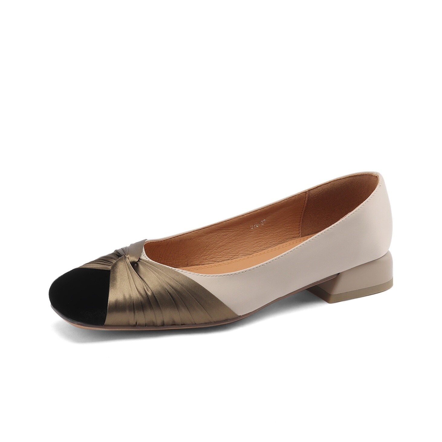 

Туфли женские повседневные Women's Casual Shoes Women's Bai Shiting, цвет Black/Apricot