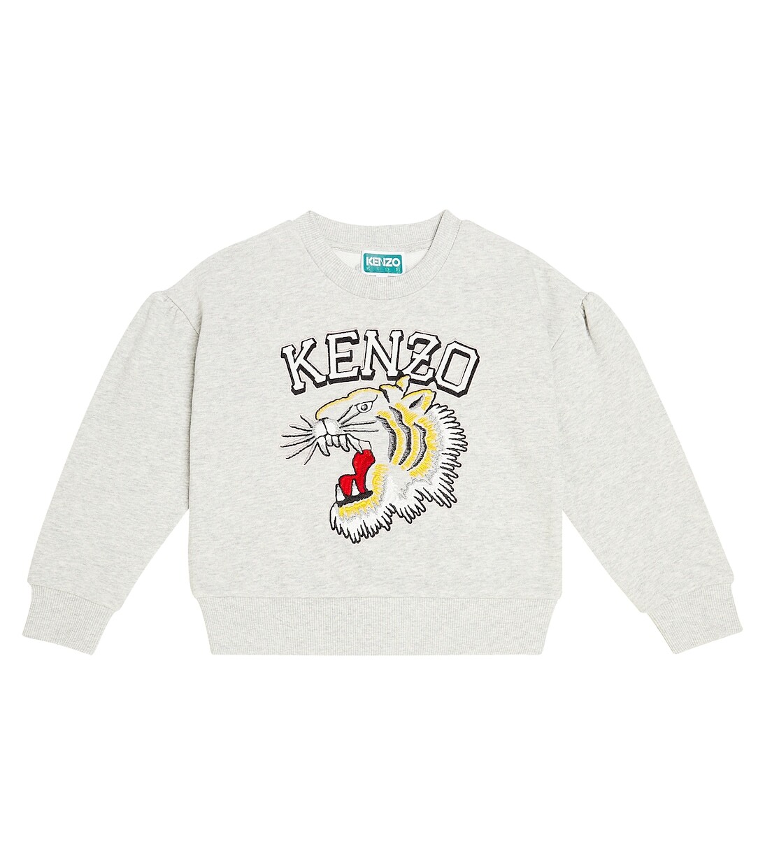 

Толстовка из хлопкового джерси с принтом Kenzo Kids, серый