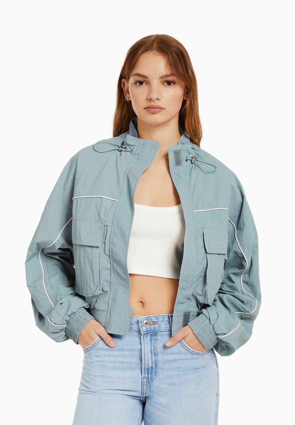 

Уличная куртка Bershka, Серый