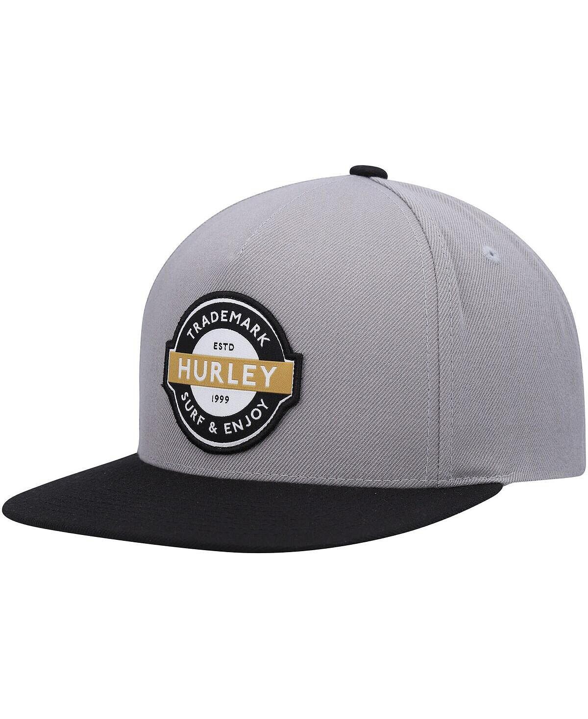 

Мужская серо-черная шляпа Snapback Underground Hurley