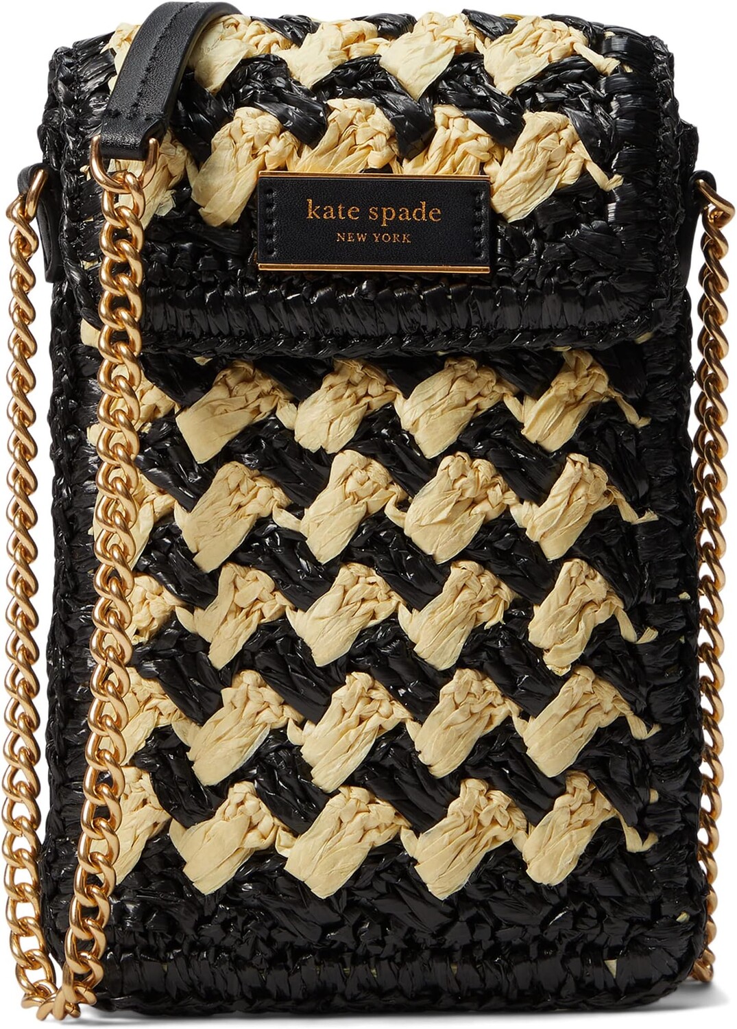 

Сумка кросс-боди Kate Spade New York Summer Crossbody Striped Crochet North/South Phone Crossbody, цвет Black Multi