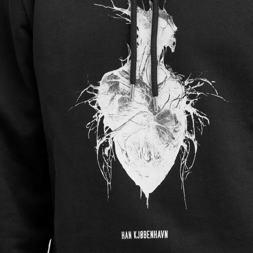 Han Kjobenhavn Толстовка Heart Monster, черный куртка han kjobenhavn размер s черный