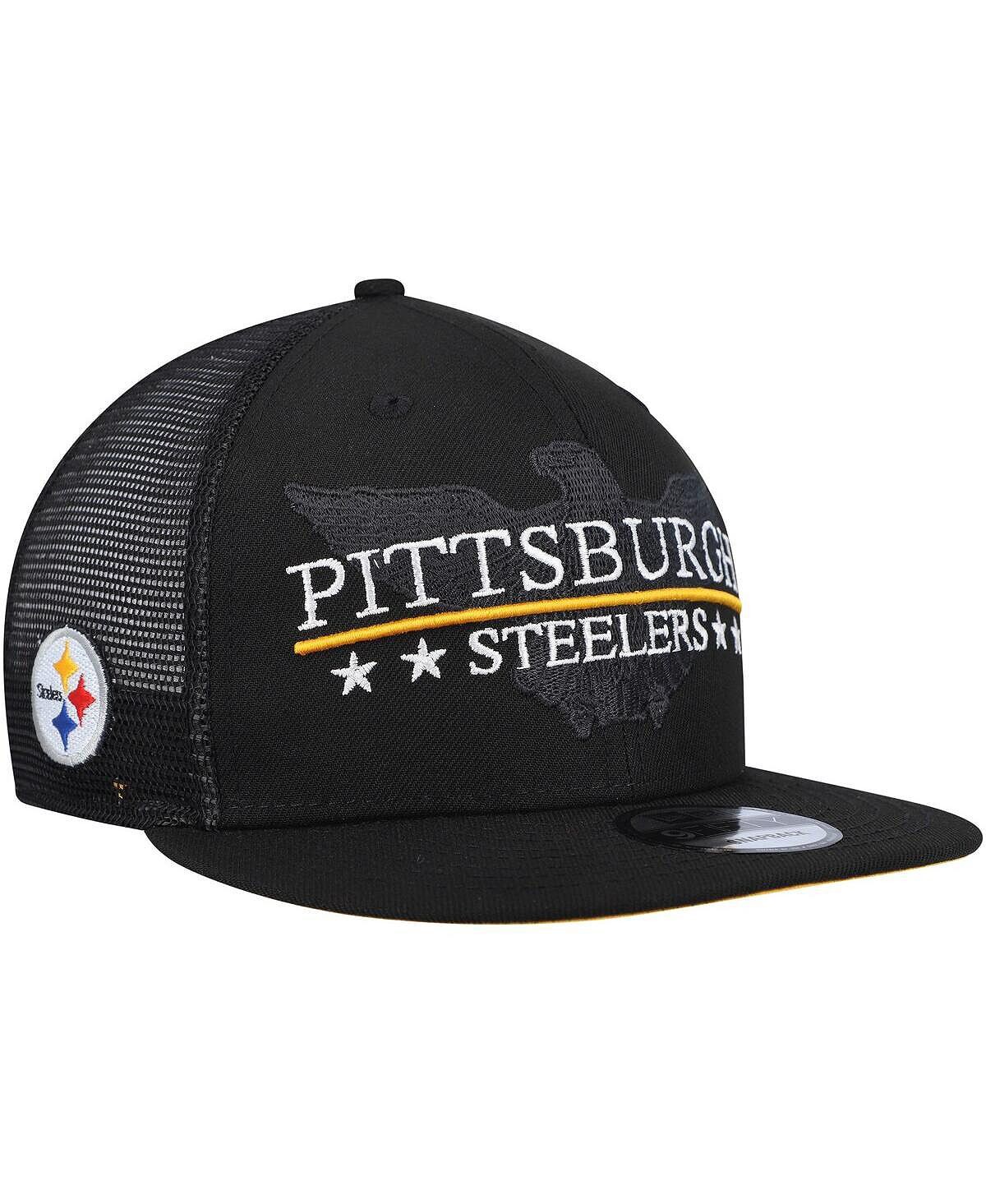 

Мужская черная бейсболка Pittsburgh Steelers Totem 9FIFTY Snapback New Era