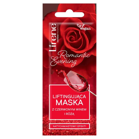 

Лифтинг-маска с красным вином и розой 7мл Lirene Romantic Evening