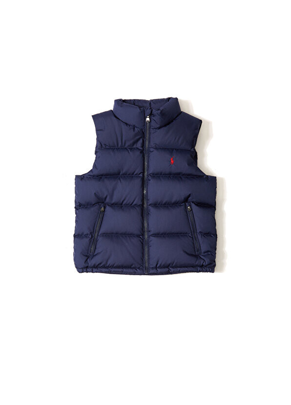 

Темно-синий стеганый жилет для мальчика с логотипом Polo Ralph Lauren
