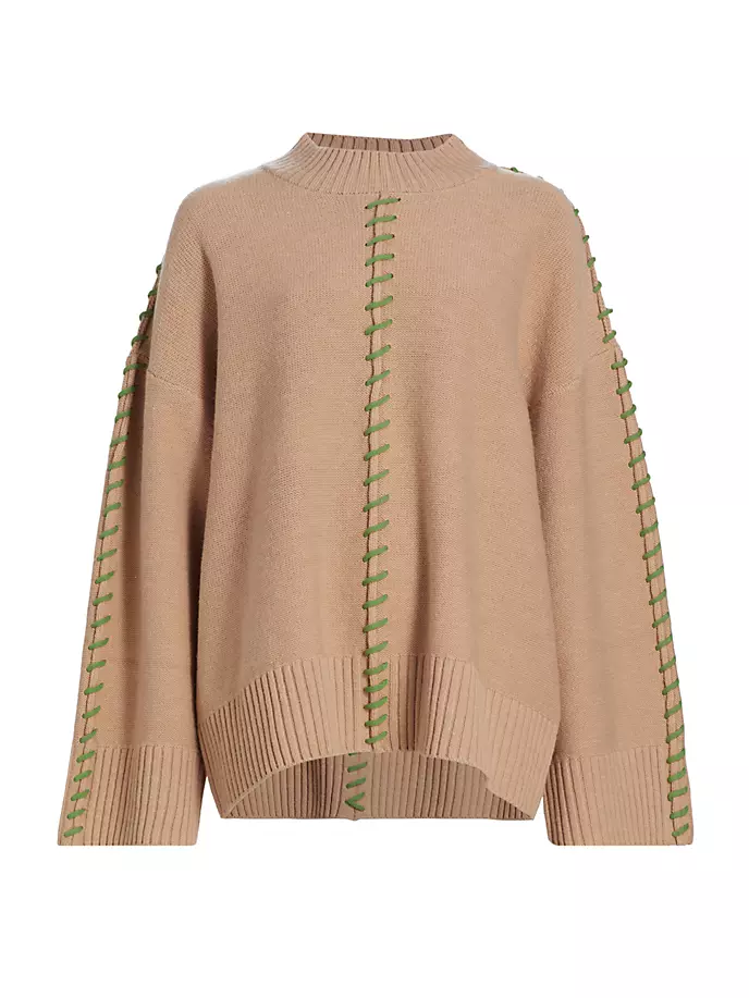 

Свитер с высоким воротником Leith Whipstitch Simon Miller, цвет milkyway