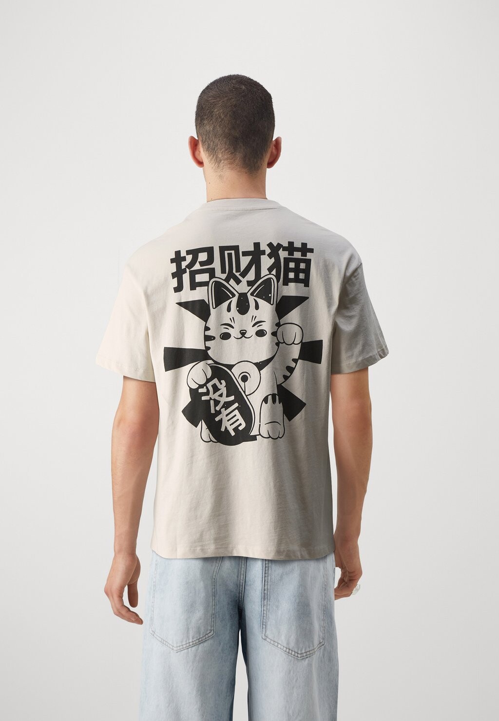 

Футболка с принтом JJDIRK TEE CREW NECK Jack & Jones, цвет moonbeam