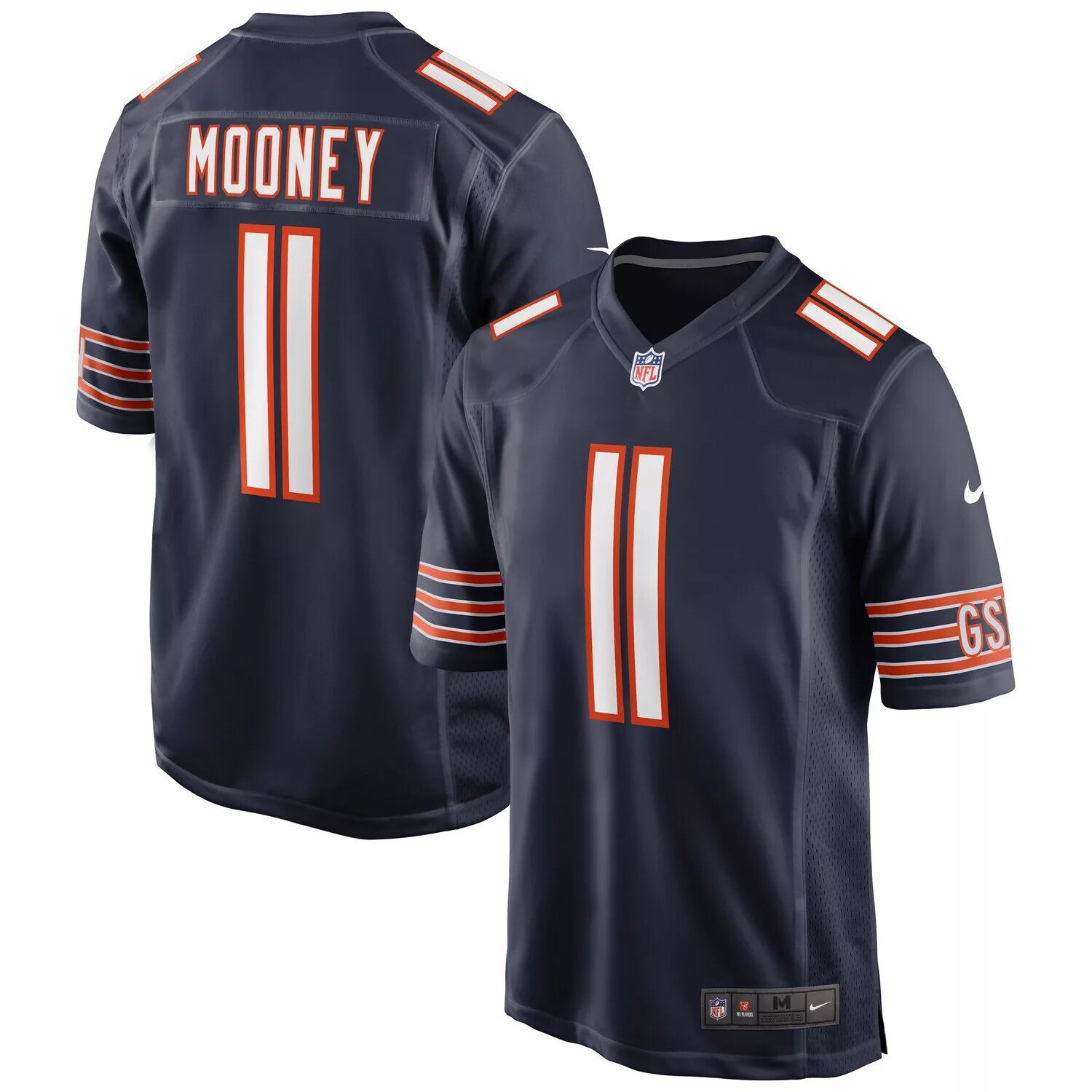 

Мужское джерси Nike Darnell Mooney Navy Chicago Bears Game