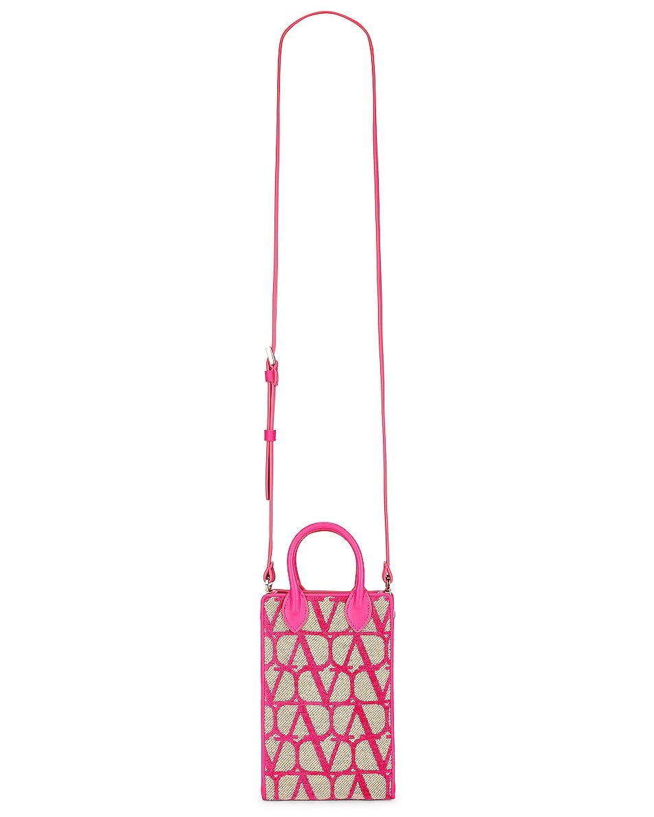 

Сумка-клатч Valentino Garavani Iconographe Pouch, цвет Naturale & Pink