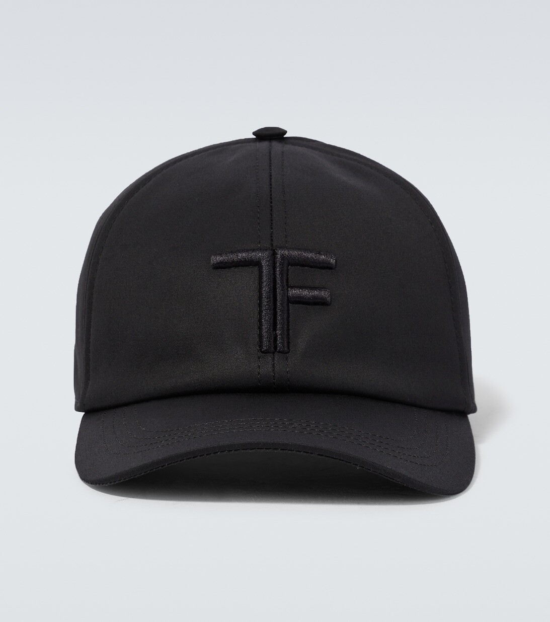

Бейсболка с кожаной отделкой Tom Ford, черный