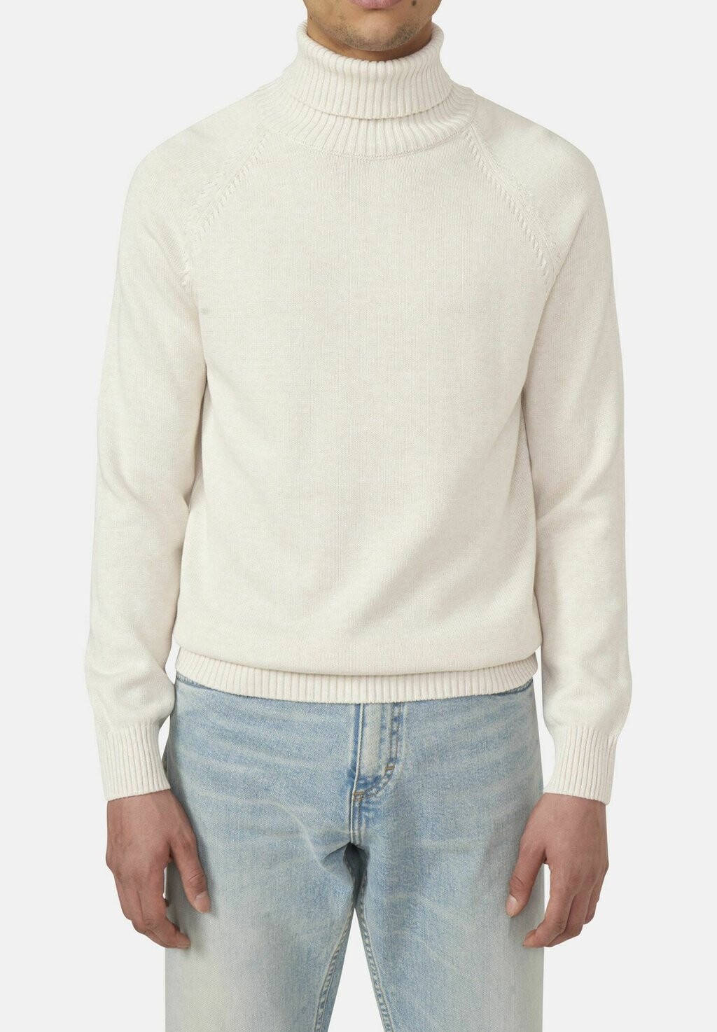 

Свитер Oscar Jacobson Connery Rollneck, белый, Серый