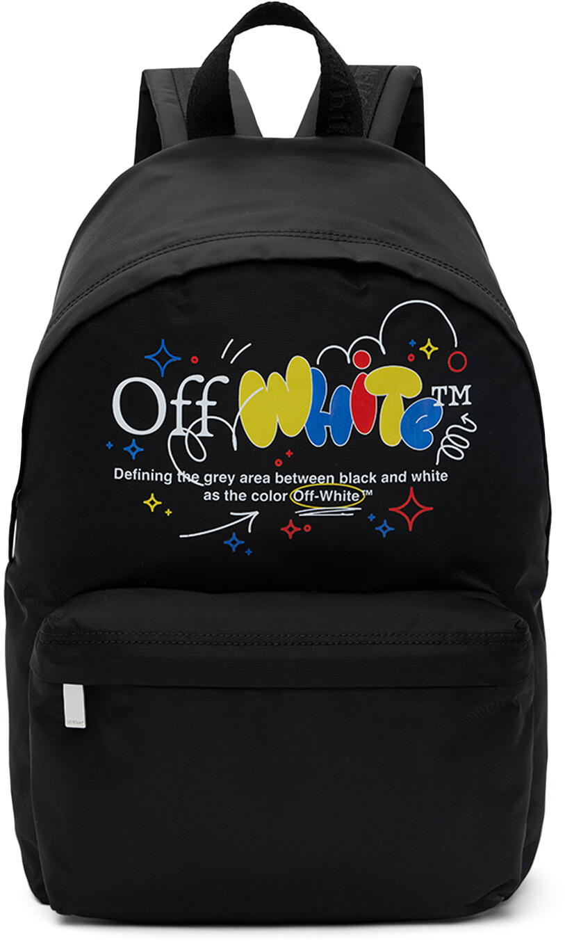 

Детский черный забавный рюкзак Off-White