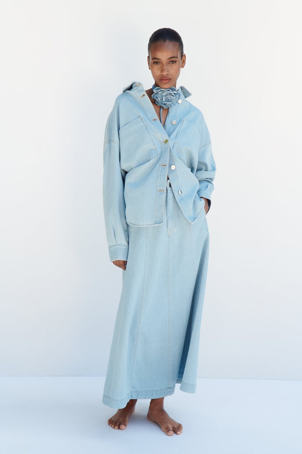 

Джинсовая куртка z1975 ZARA, синий