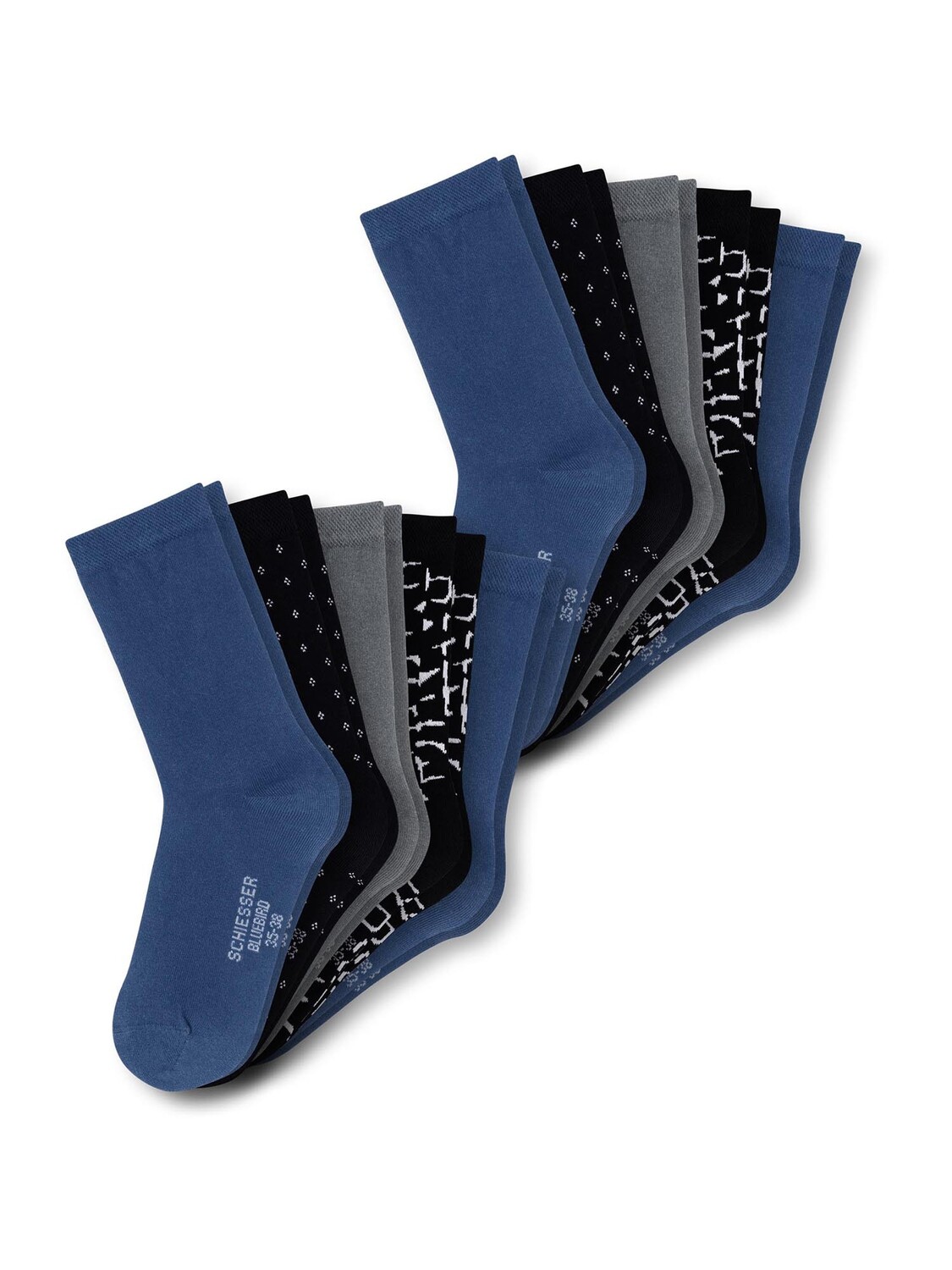 

Носки Schiesser Freizeit Bluebird, цвет blau, grau