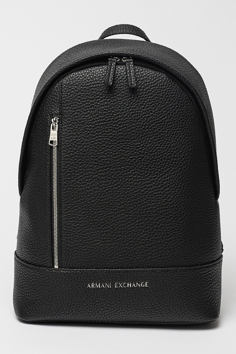 

Рюкзак из экокожи с логотипом Armani Exchange, черный