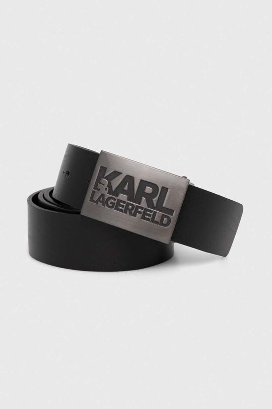 

Кожаный ремень Karl Lagerfeld, черный
