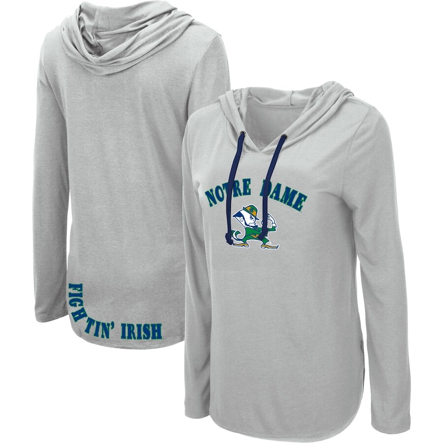 

Футболка с длинным рукавом Colosseum Notre Dame Fighting Irish, серый