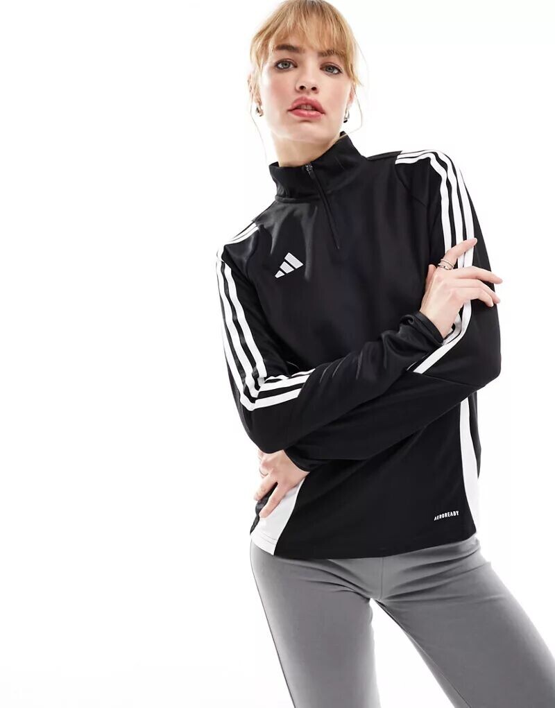 Черная спортивная Куртка adidas Tiro 24 adidas performance трекинговый костюм tiro 24 adidas performance черный