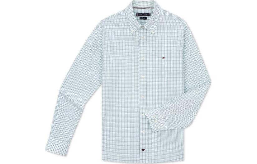 

Рубашка мужская зеленая Tommy Hilfiger, зеленый