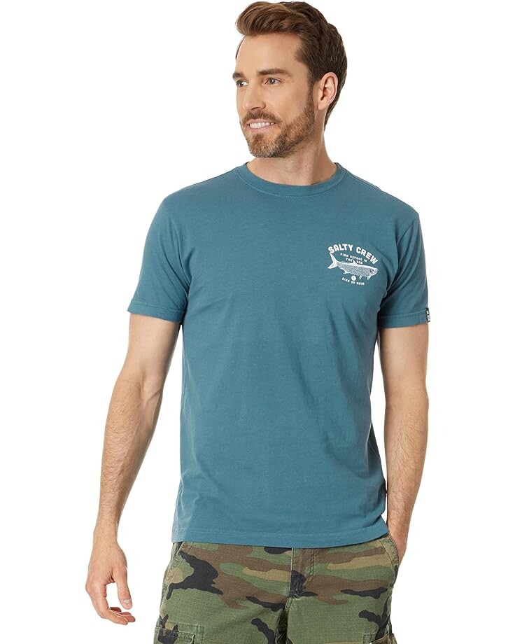 

Футболка Salty Crew Tarpon Short Sleeve Tee, цвет Deep Sea