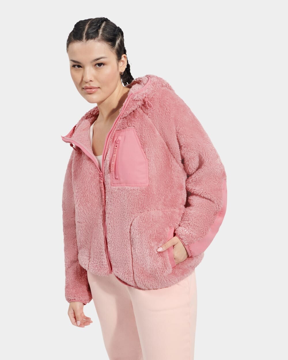 

Толстовка Ruthie UGGfluff Zip Hoodie UGG, розовый